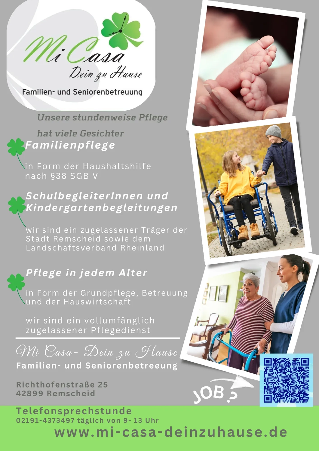 Mi Casa-Dein zu Hause - Familien- und Seniorenbetreuung - Gutschein